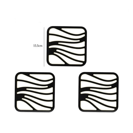 potstand-03041　Bicolor Pot Holder Coaster/Set of 3