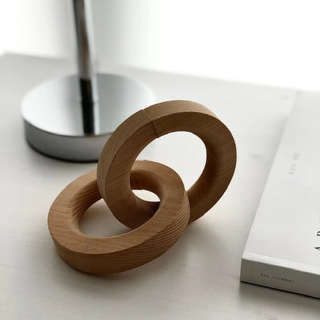 objet-03037　Beech Wood Ring Object