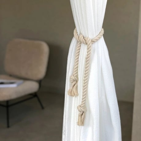 interior-03166　Rope Curtain Holders Tassel 80cm/Set of 2