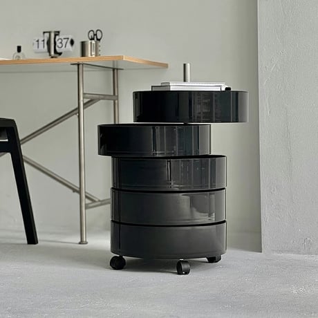 wagon-03010　360° Rotating Round Wagon With Casters