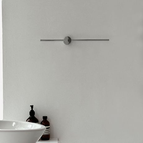 wall-03073　Silver Slide Line Towel Hanger 40cm