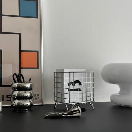 box-03026　Silver Steel Basket