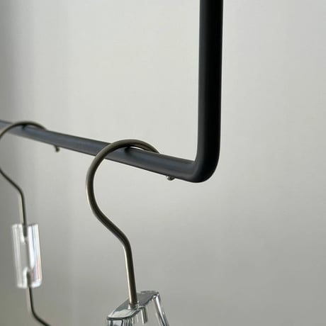 rack-03033　Black Iron Square Round Hanging Clothes Rack