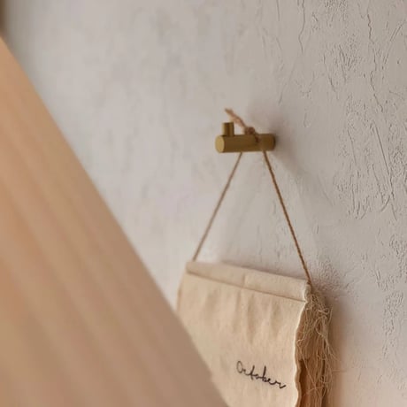 wallhook-03006　I-shaped Brass Wall Hook G1×2×3.7