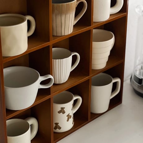 wallrack-03050　Natural Wood Cup Shelf 50×50