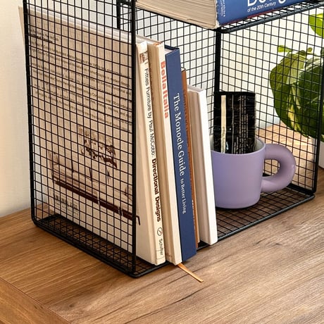 rack-03054　Iron Mesh G-Type Display Rack Black