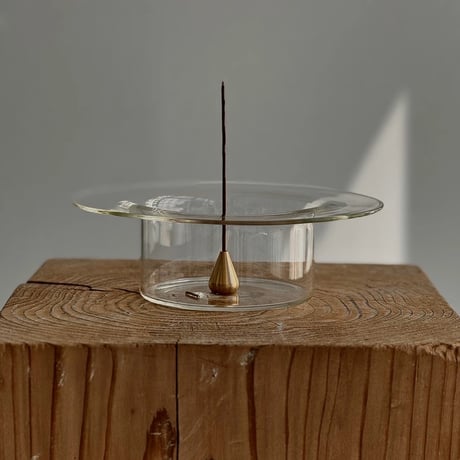 incenseholder-03030　Glass Clear Incense Holder