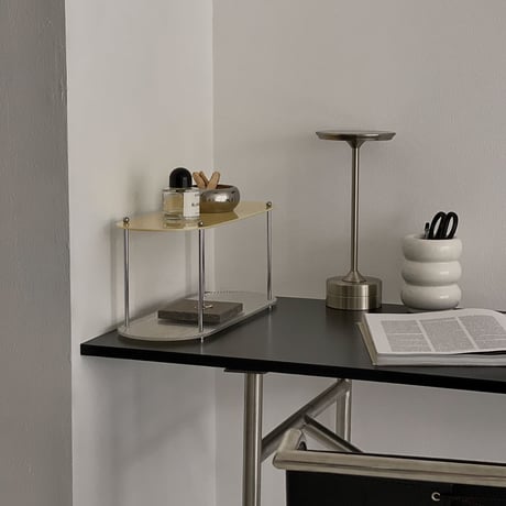 rack-03027　Ripple Acrylic 2 Tier Display Rack