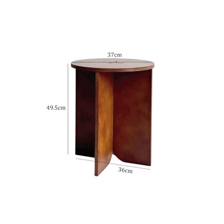 stool-03060　Natural Wood Petal Leg Stool