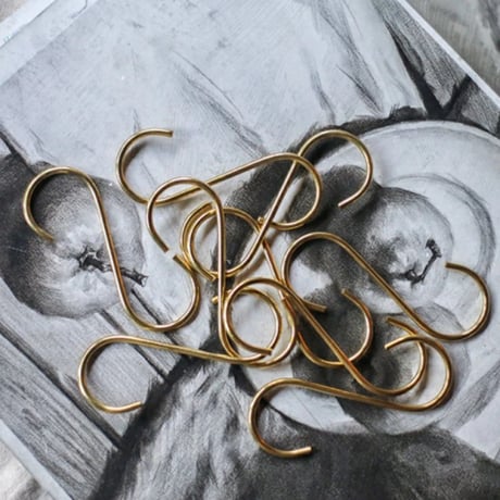 wall-03011　Brass Shooks/Set of 7