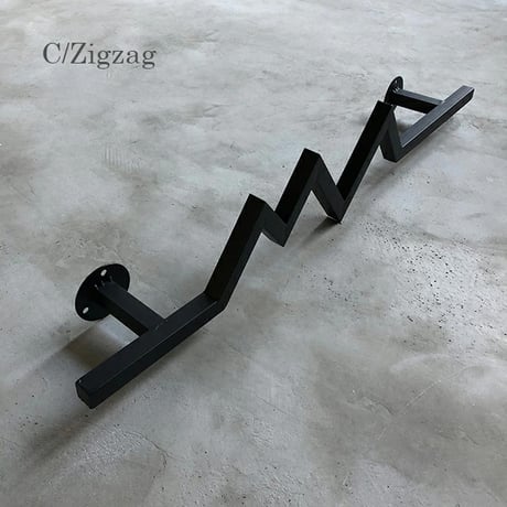wall-03007　Iron Bar Hanger Black Wall Decoration