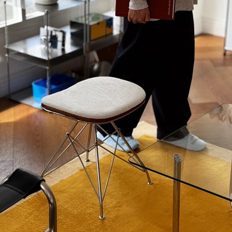 chair-03112　Fabric Seat  Wire Frame Stool H48cm