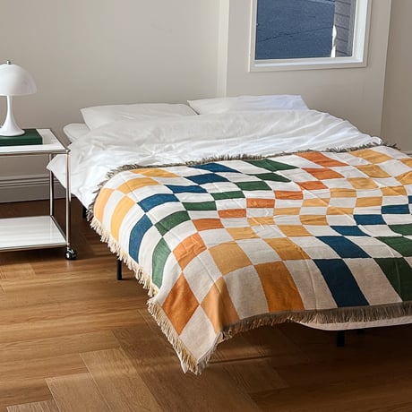 bedthrow-03010　Wevy Color Checker Blanket