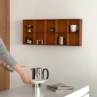 wallrack-03052　Natural Wood Wall Shelf 82×33