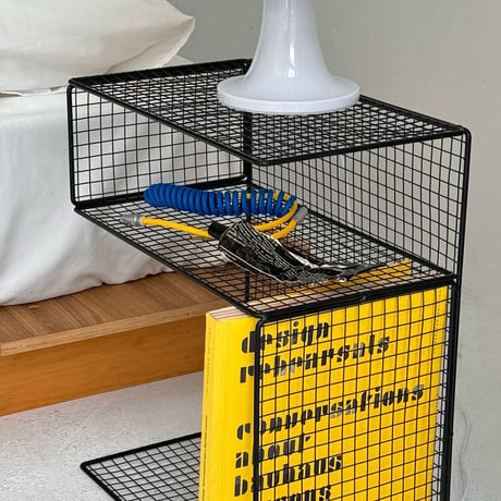rack-03053　Iron Mesh S Shaped Wall Rack Black