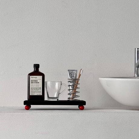 tray-03150　Natural Wood Ball Stand Display Tray