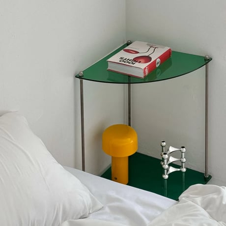 rack-03093　Color Acrylic Corner Fan-shaped Module Shelf