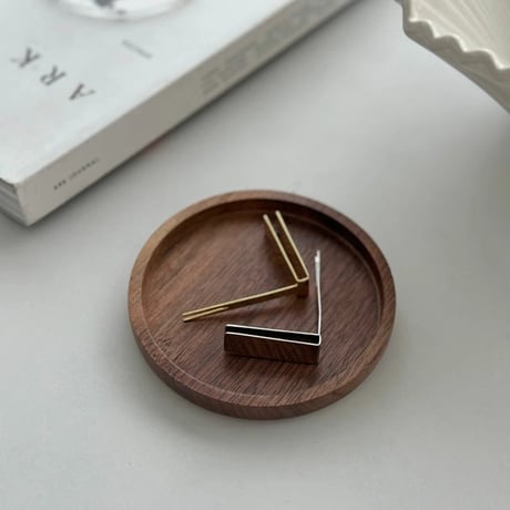 incenseholder-03060　Fork Brass Glass Incense Holder