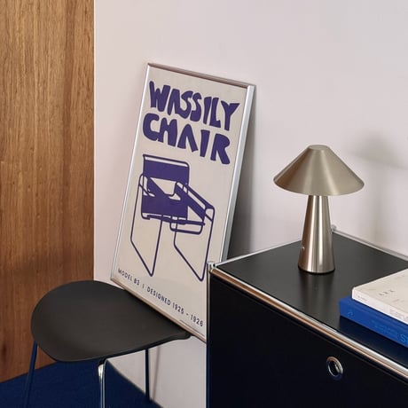 poster-03165　Wassily Chair Art Poster Blue 70×50cm