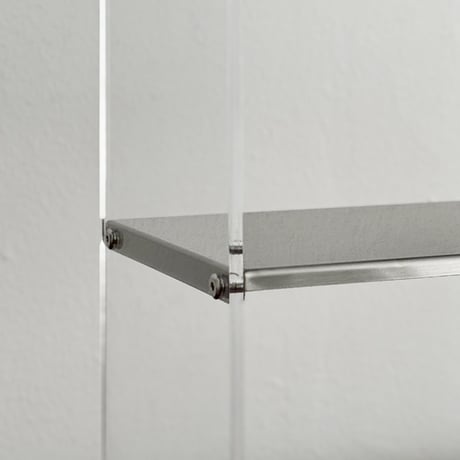rack-03126　Stainless×Clear Plate Display Rack
