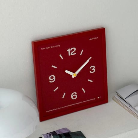 clock-03091　Color Panel Square Wall Clock