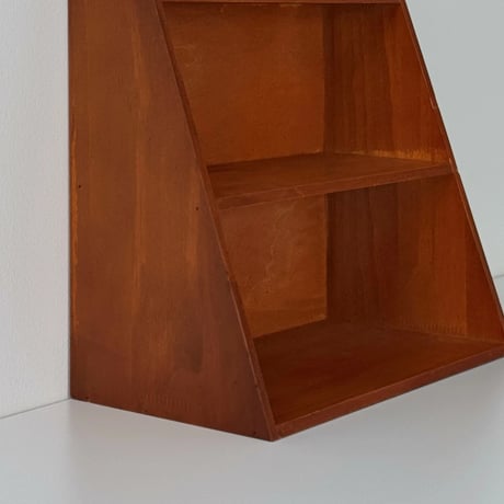 wallrack-03055　Natural Wood Slope Display Rack 30×34