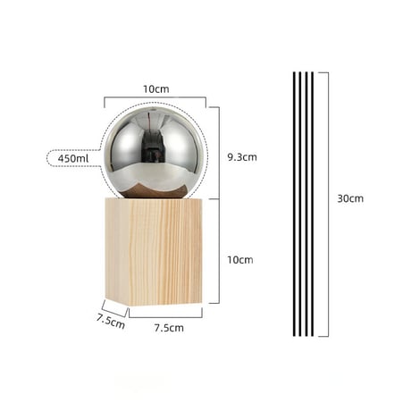 diffuser-03001　Stainless Steel Ball Diffuser Base with Replacement Reed Sticks