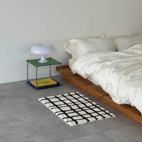 mat-03089　Grid Design Rug 50×80