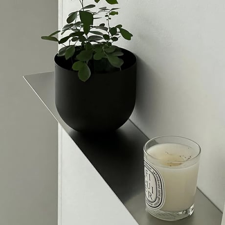 shelf-03033　Silver Wall Rack Long 100cm