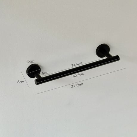 towel-03022　Towel Hanger Stainless Steel Matt Black