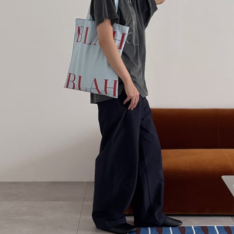 bag-03122　Light Blue × Red Tote Bag