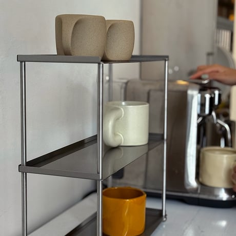 rack-03116　Stainless Steel Hairline Finish 3 Tier Ball Stand Display Rack