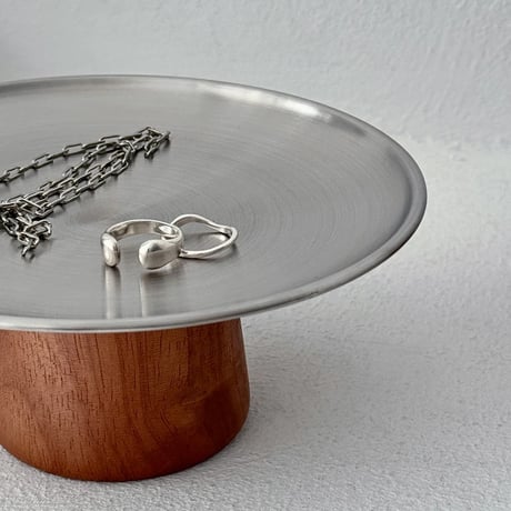 compote-03014　Stainless Steel×Wood Compote Dish