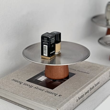 compote-03014　Stainless Steel×Wood Compote Dish