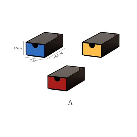 box-03093　Bauhaus Color Drawer Box