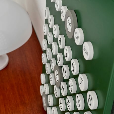 calendar-03023　Wood Panel Wall Perpetual Calendar