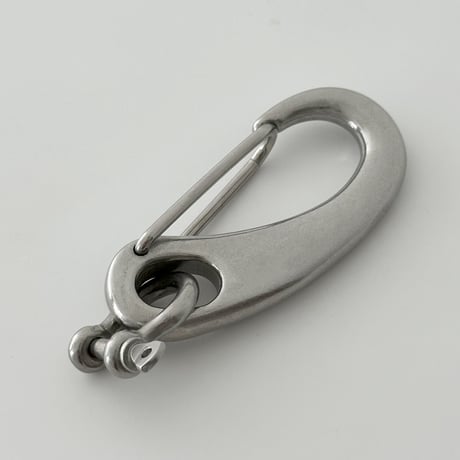 keyring-03002　Stainless Steal Carabiner×Bow Shackle Keyhook
