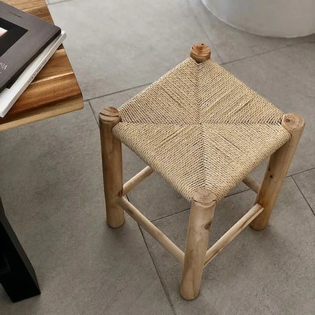 chair-03005　Paper Code Stool Chair Made Of Solid Wood