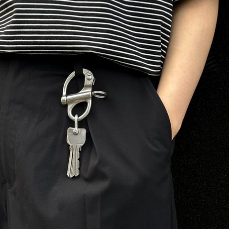 keyring-03003　Stainless Steal Snap Shackle×Straight Shackle  Keyhook