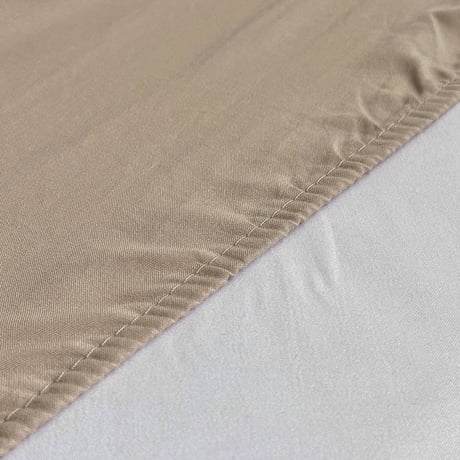 beddingsets-03165　Ecru Stripe×Sand beige Striped Bedding Set