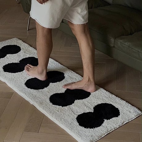 rug-03061　Twindot Bicolor Long Rug 40×120/50×160