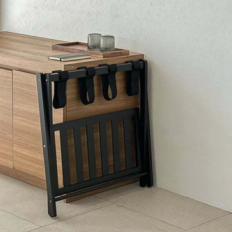 rack-03021　Black Folding Luggage Rack