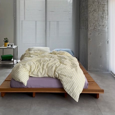 beddingsets-03124　Yellow×Purple Stripe Bedding Sets