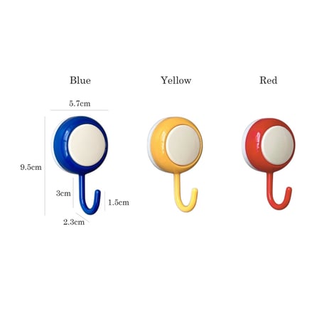 wall-03119　Color Wall Hook Suction Cup