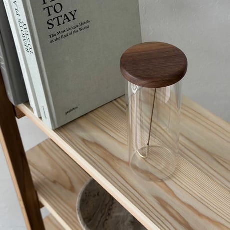 incenseholder-03061　J Shaped Pipe Holder Brass Glass Incense Holder