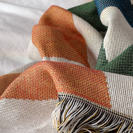 bedthrow-03010　Wevy Color Checker Blanket
