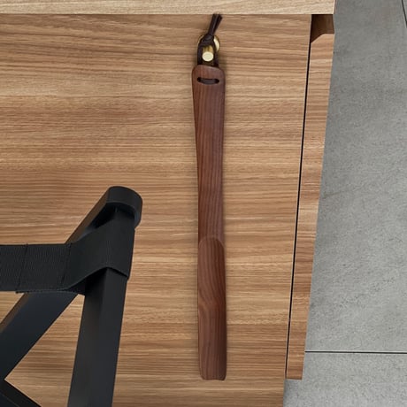shoehorn-03002　Wooden Beech Long Shoehorn