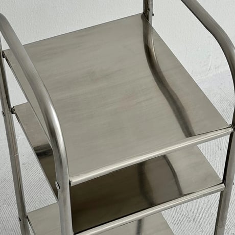 table-03158　Arch Frame Stainless Steel 3 Tier Rack Side Table