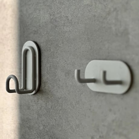 wallhook-03008　Iron J Hooks Wall Hooks/Set of 2