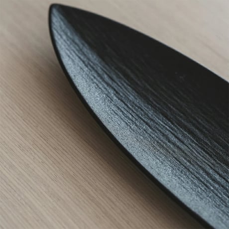 plate-03111　Leaf Black Multi Plate